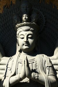 Statue portrait the bodhisattva photo