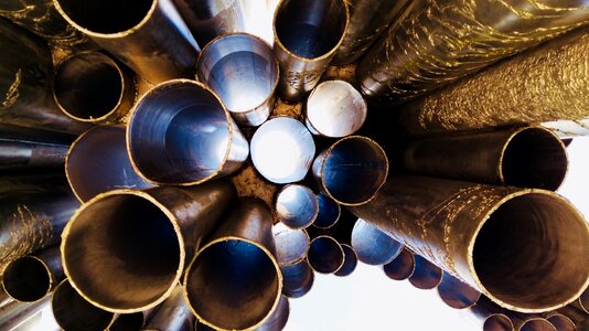 Abstract sibelius monument tubes photo