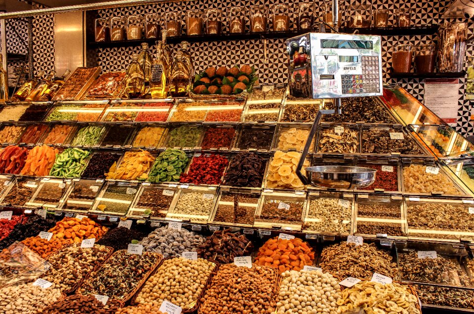 Shop food assortment