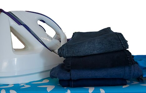 Iron ironing board ironing station