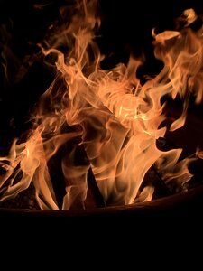 Abstract burn shape photo