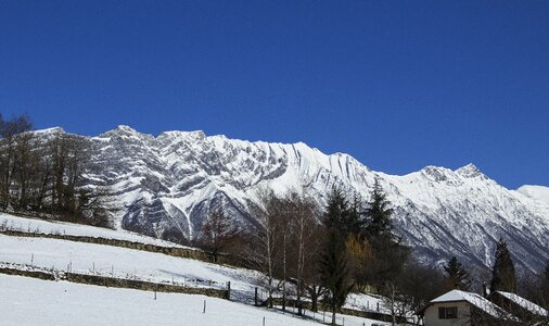 Cold nature landscape photo