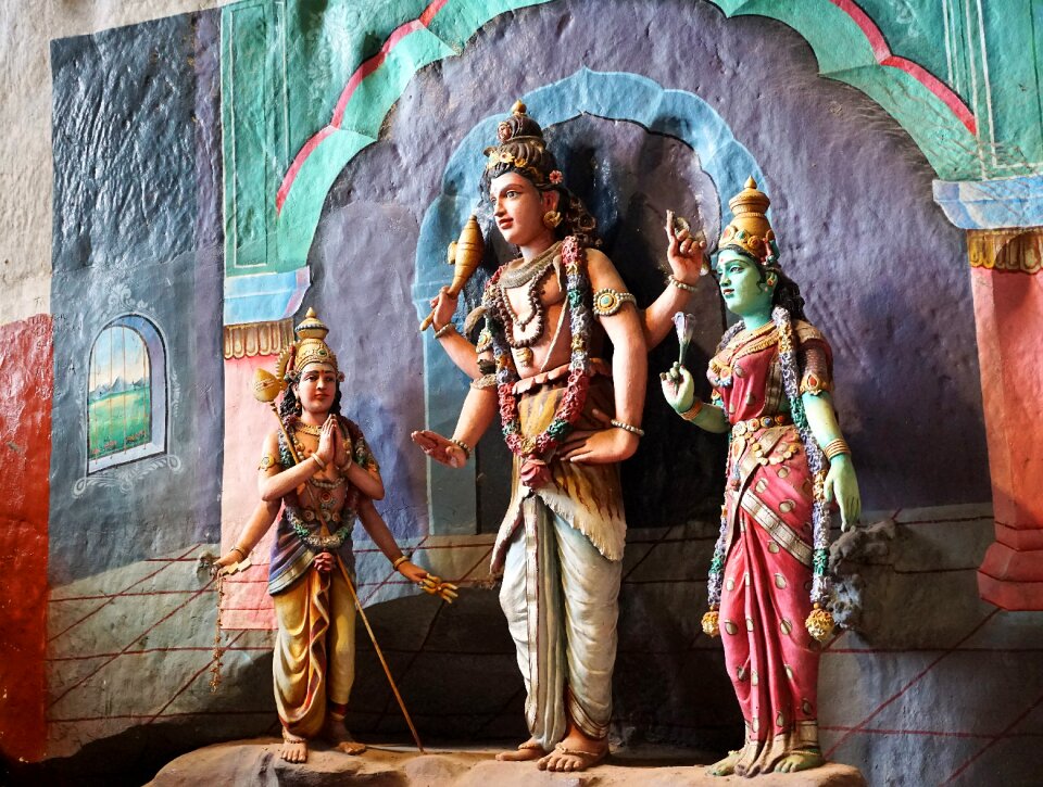 Painting woman deity