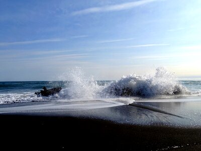 Spray seascape coast photo