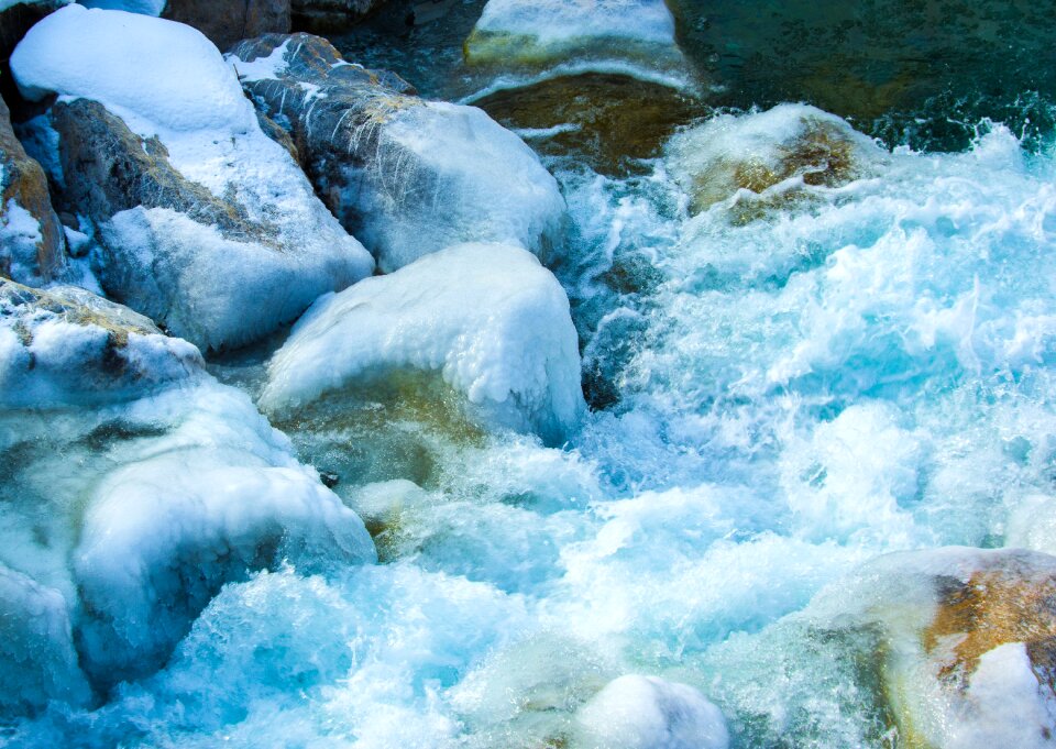 Winter ice snow