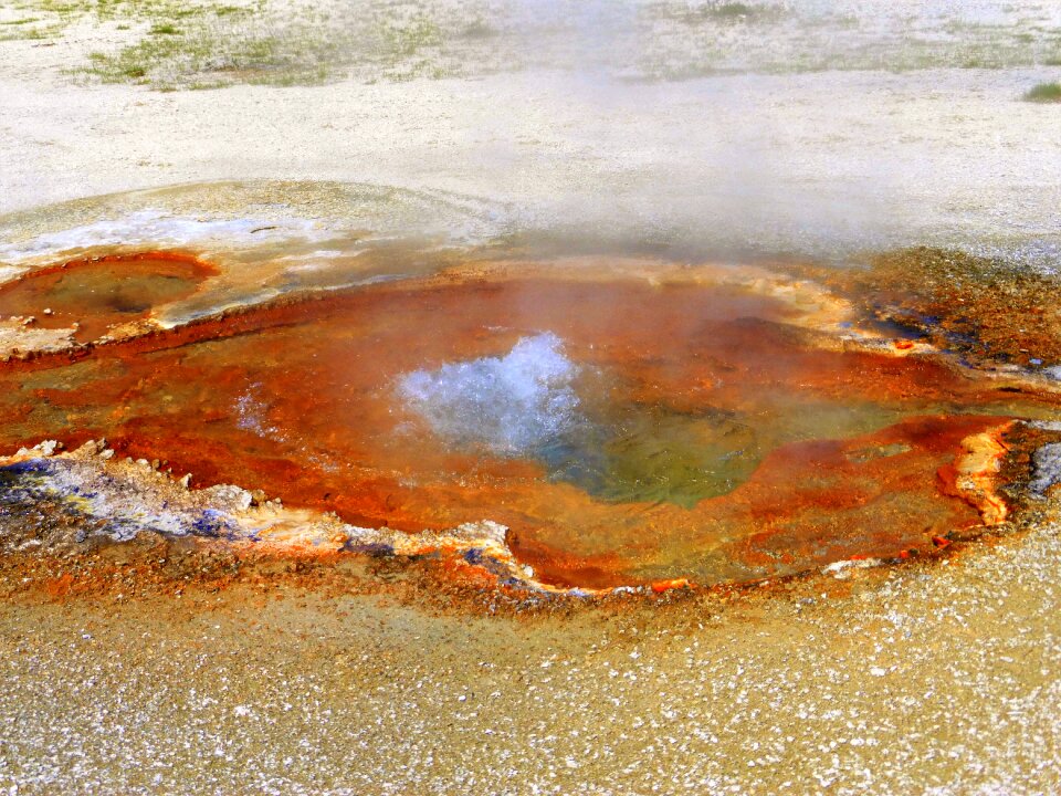 Volcanic steam no person