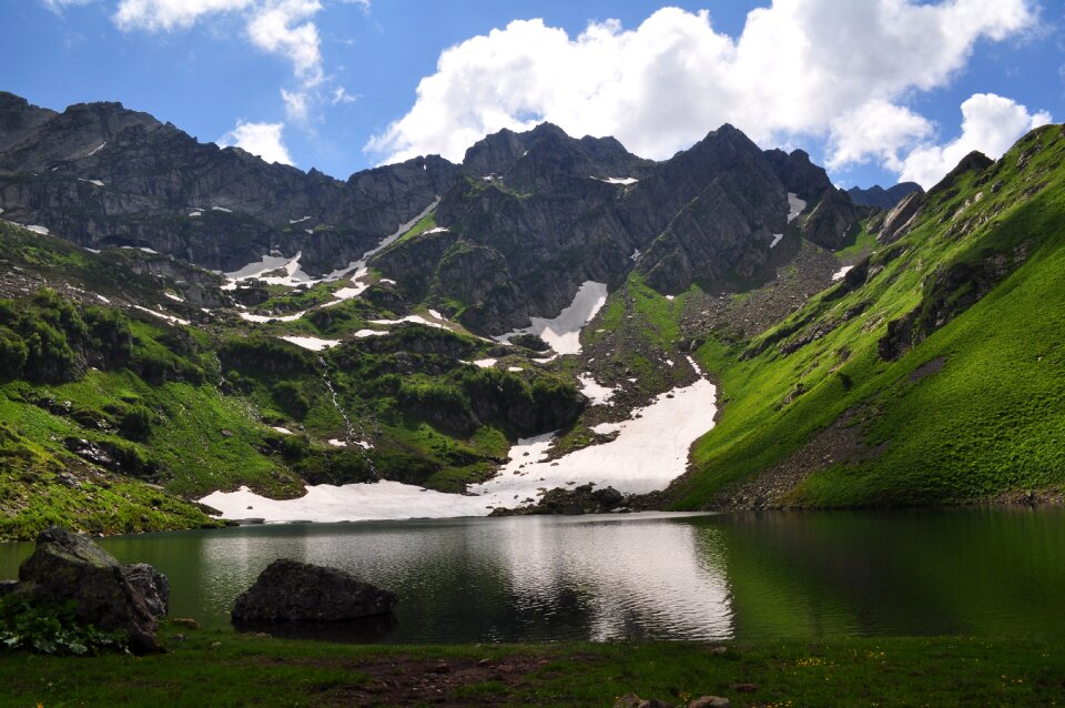 Lake mountains landscape
