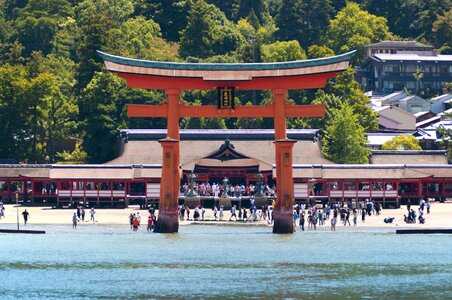 Traditional sanctuary itsukushima photo