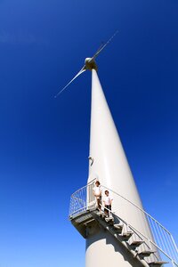 Wind electricity windmill in the vendée photo