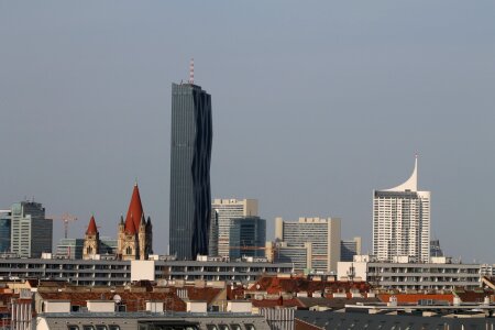 Panorama skyscraper skyline photo