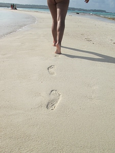 Legs sand foot photo