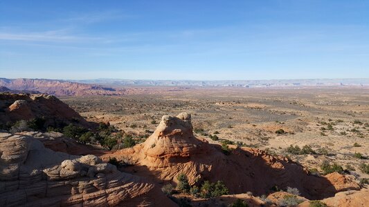 Rock desert sky photo