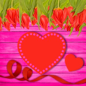 Floral love heart
