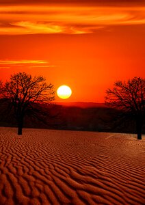 Desert dusk outdoors photo