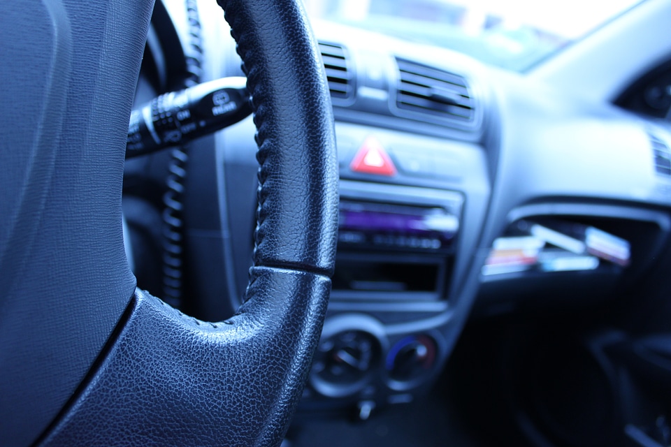 Interior dashboard blue