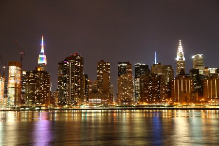 Cityscape illuminated