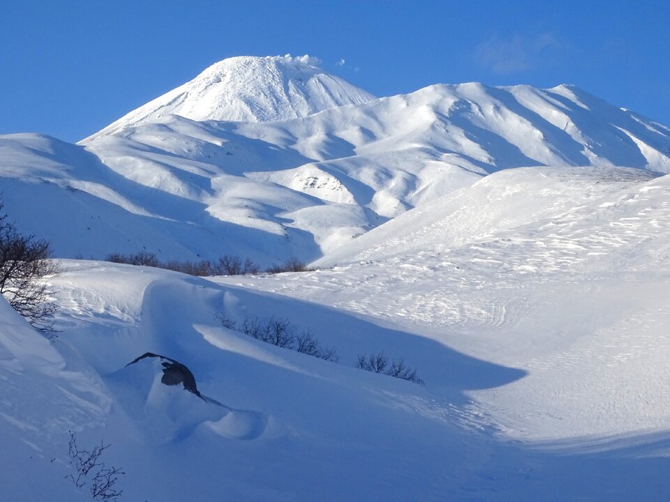 Height wind patterns in the snow photo