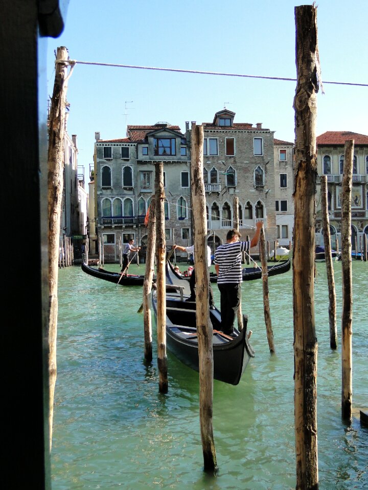 Gondola tourism venetian