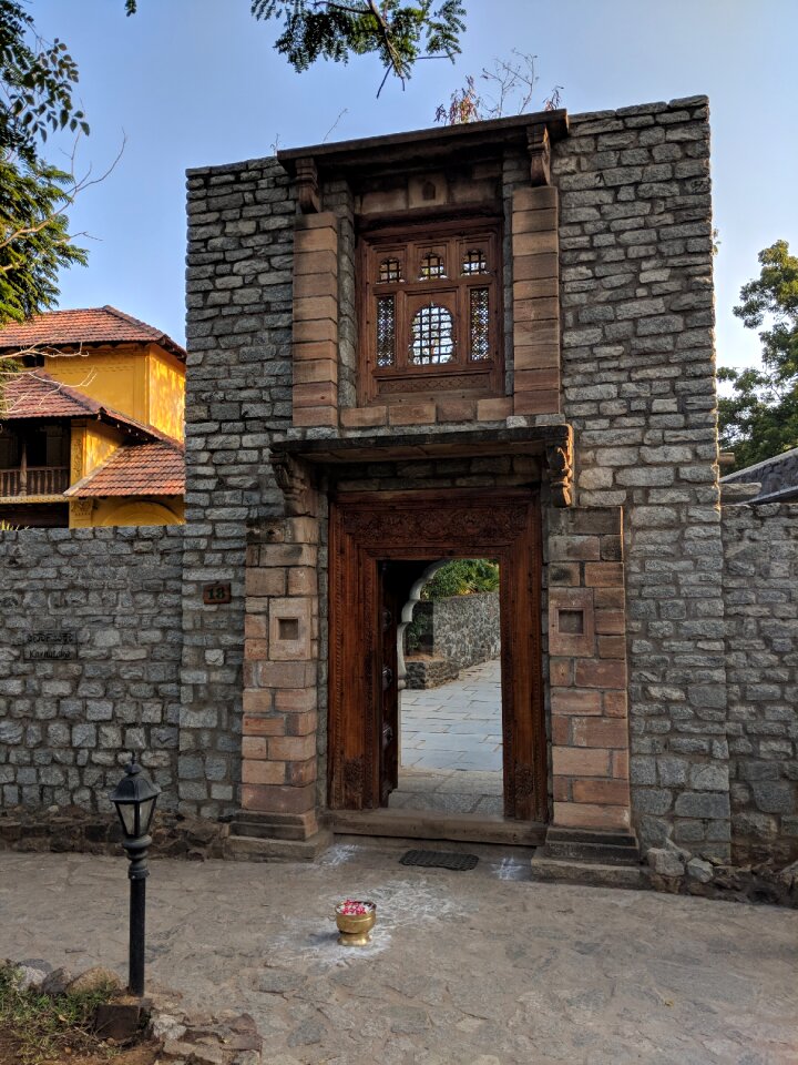 Old wood building photo