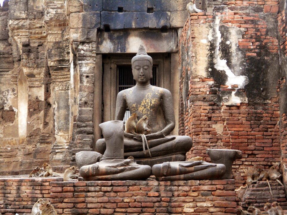 Phra prang sam yot lop buri thailand