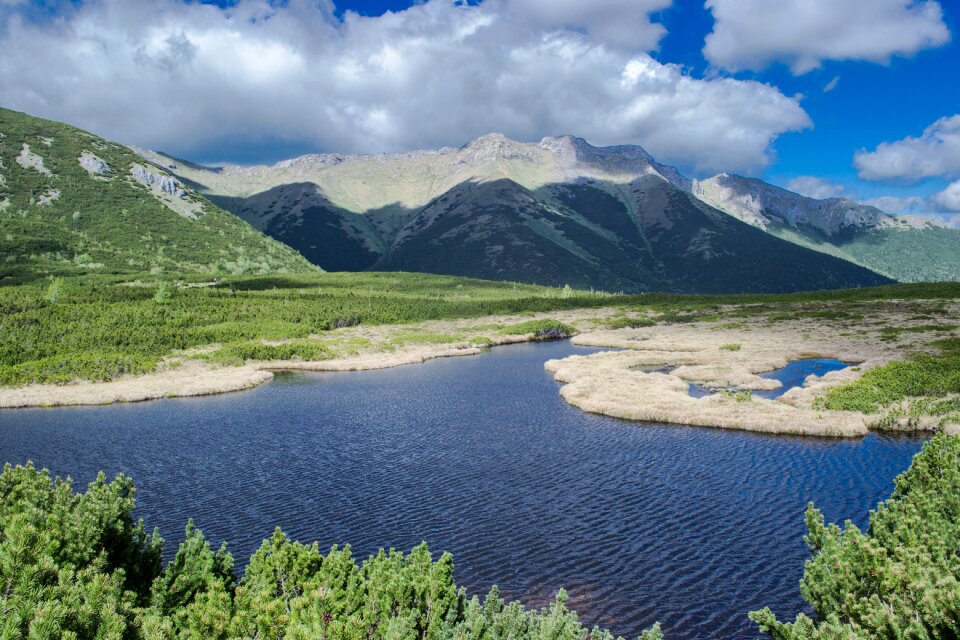 Sky mountains nature photo