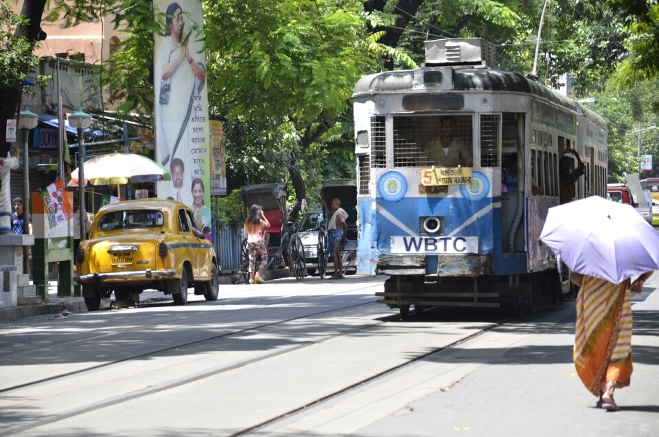 Bus transportation system india photo