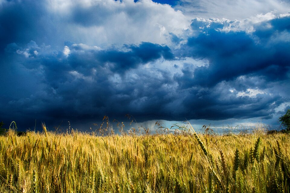 Storm clouds landscape