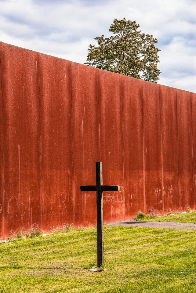 Wall strip cross wood