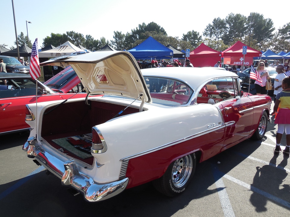 Classic car red car