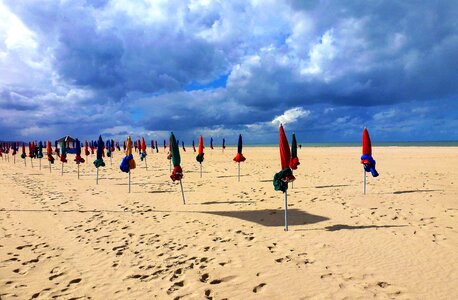 The touquet sand beach