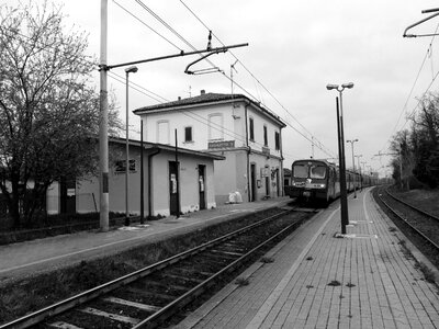 Train the railway line railway track