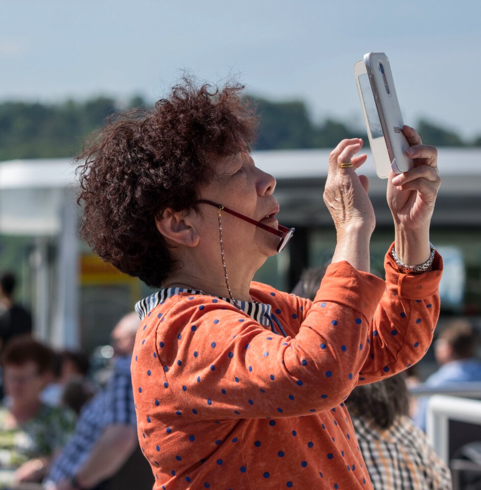 Tourist mobile smartphone