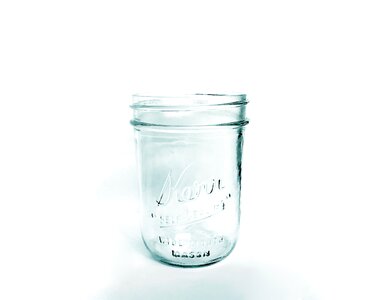 Clear jar mason jar canning jar photo