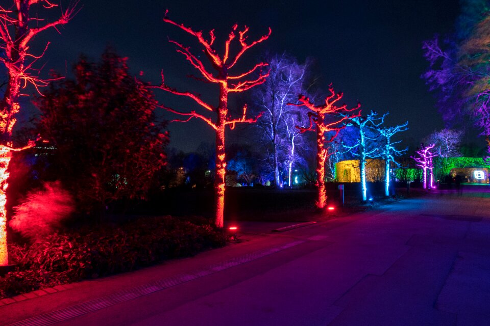 Light illuminated colorful