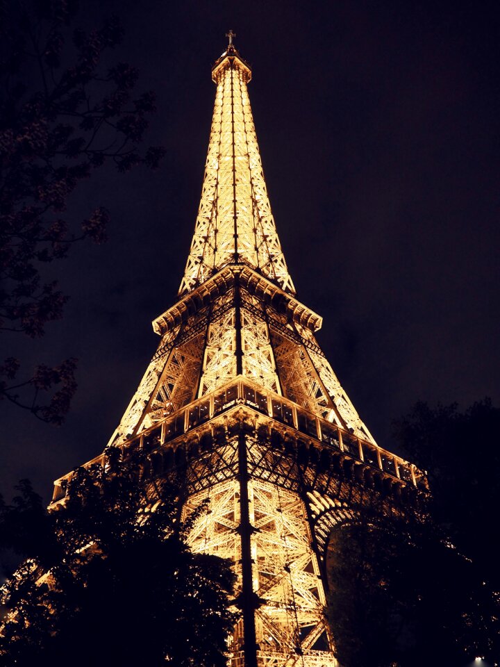 Eiffel tower france postcard
