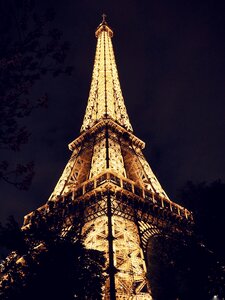 Eiffel tower france postcard