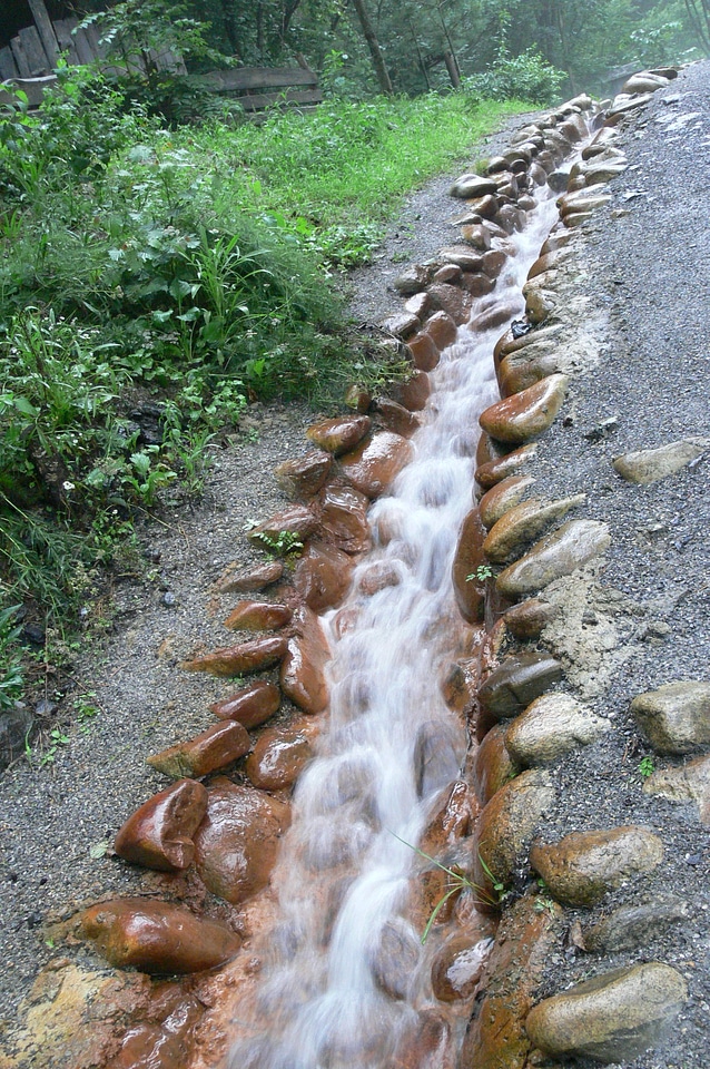 Korea mountain shallow stream