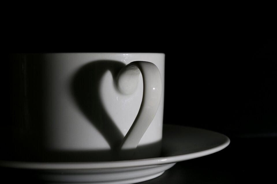 Black coffee black cup