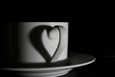 Black coffee black cup photo
