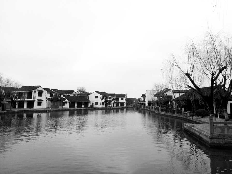 River reflection canal