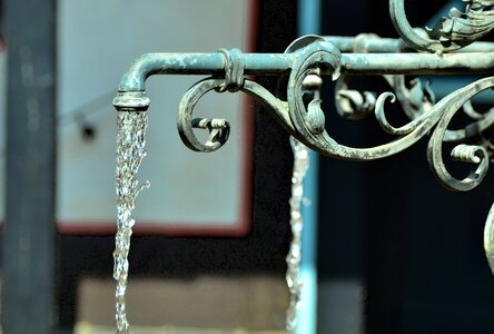 Well water water fountain gargoyle