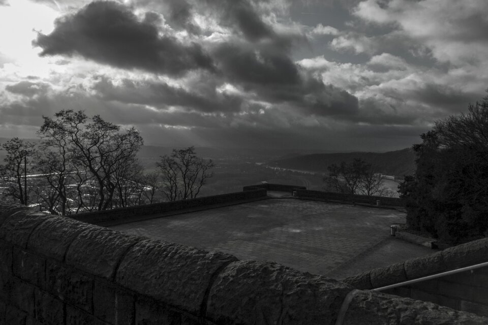 Horizontal landscape gloomy