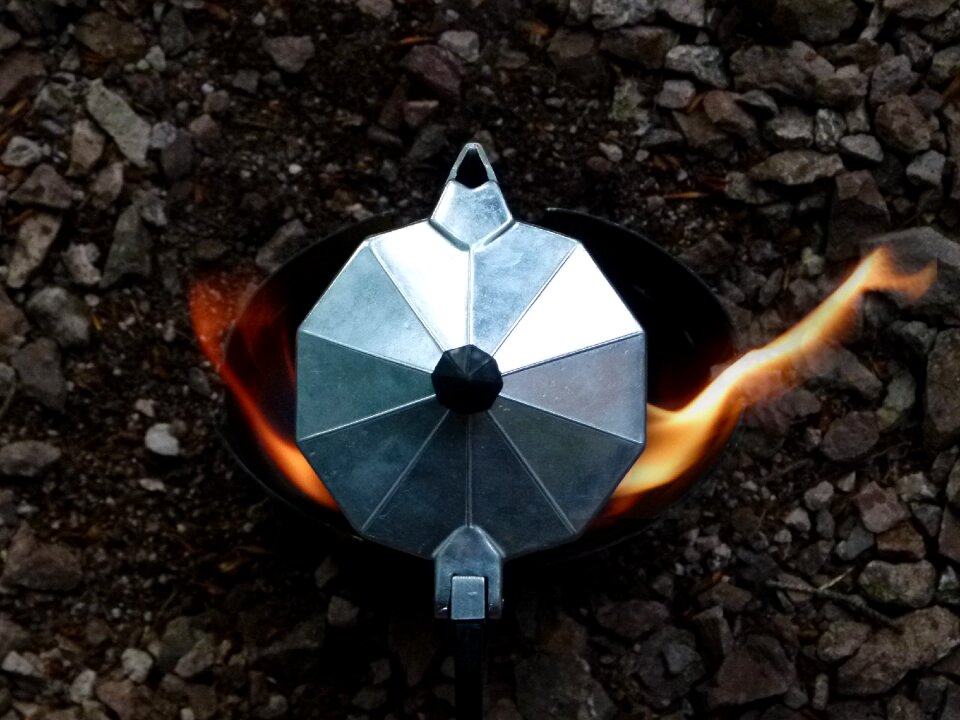 Outdoor kocher coffee