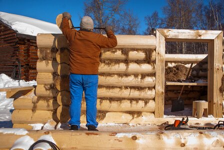 Irkutsk wooden house carpenter photo