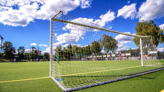 Artificial turf sports ground amateur football photo