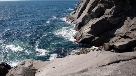 Seashore rock ocean photo