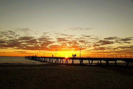 Dawn twilight coast photo