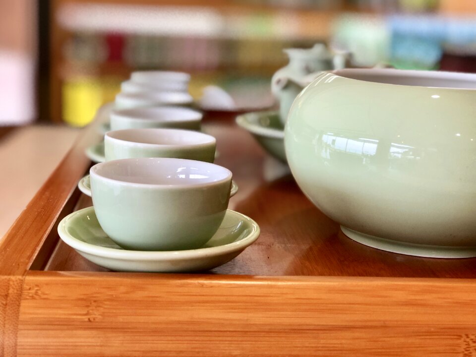 Food cup containers light green