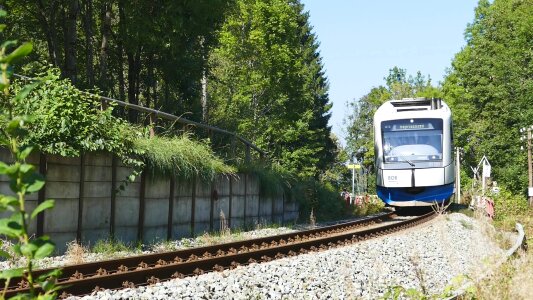 Railway race track travel