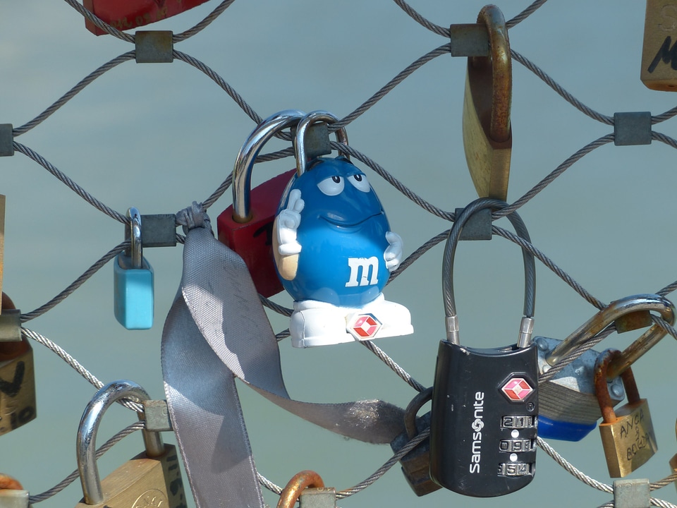Love padlocks love symbol